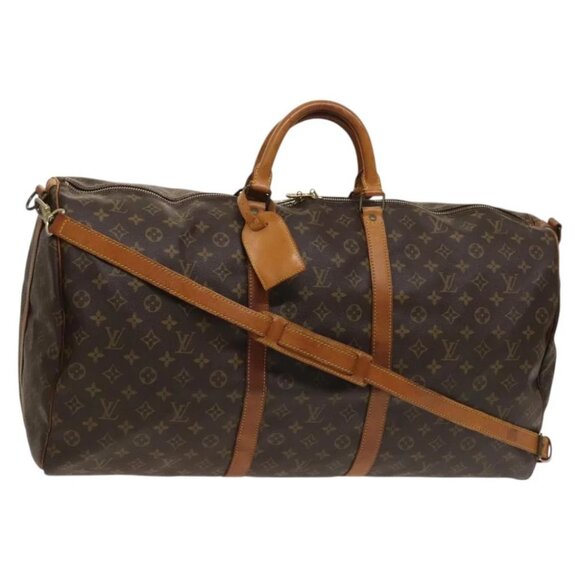 LOUIS VUITTON Monogram Keepall Bandouliere 55 Boston Bag - Picture 1 of 14